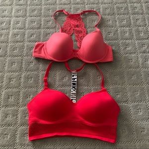 Two Victoria’s Secret size medium bralettes